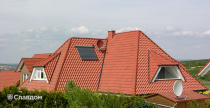 Компактный дом с керамический черепицей Jacobi Z5 натуральный красный