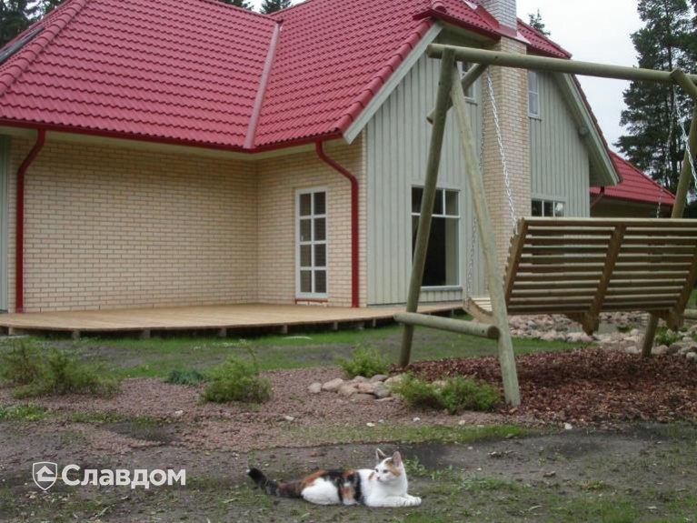 Коттедж с облицовкой кирпичом Terca Safari риф
