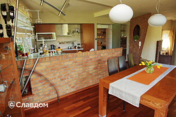 Внутренняя отделка фасадной плиткой LHL Terra Cotta