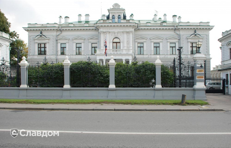Резеденция Великобритании в Москве с применением фасадных продуктов STO