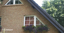 Двухэтажный коттедж с облицовкой кирпичом Terca Orchidee Rose
