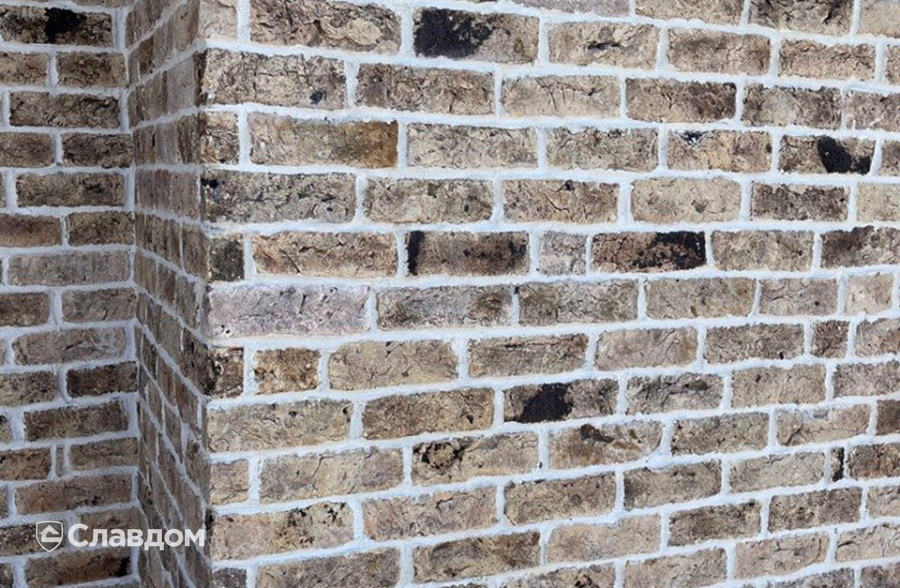 Строящийся дом с облицовкой кирпичом Rightbrick Виллем