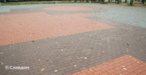 Площадь с применением брусчатки Penter Baltic Klinker Pavers Classic и Braun