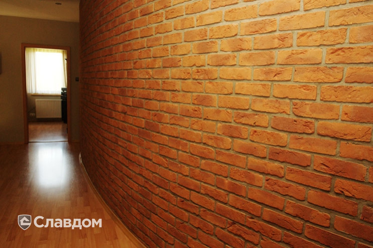 Внутренняя отделка фасадной плиткой LHL Terra Cotta