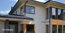 Частный дом с облицовкой фасадной клинкерной плиткой King Klinker Dream House 12 Misty morning 