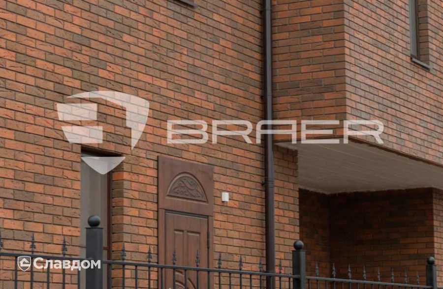 Офисное здание г.Тула с облицовкой кирпичом BRAER