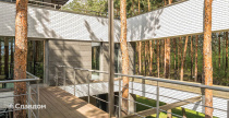 Здание с облицовкой фасадной клинкерной плиткой King Klinker Dream House 29 Just White