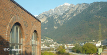 Лофт "1901 Mainstation" с применением плитки Westerwaelder Klinker MONTANA WK71 Antik-Blau-Bunt