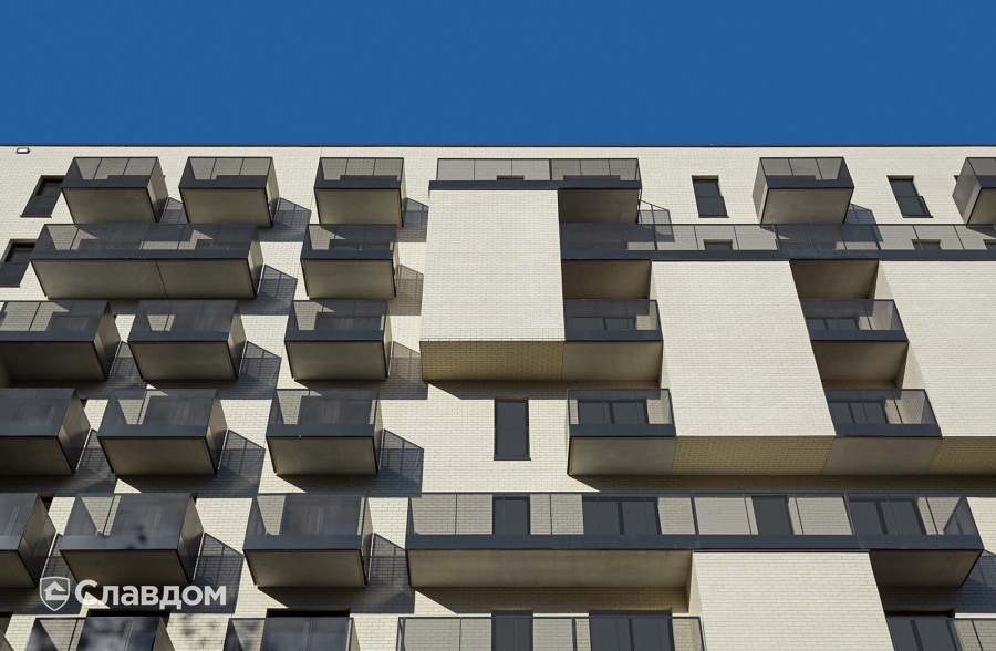 Жилой дом с облицовкой фасадной клинкерной плиткой King Klinker Dream House 28 Pacific pearl