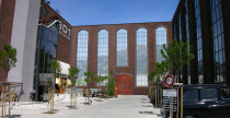 Лофт "1901 Mainstation" с применением плитки Westerwaelder Klinker MONTANA WK71 Antik-Blau-Bunt