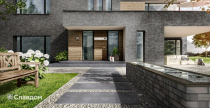 Загородный дом с отделкой клинкерной плиткой Stroeher Brickwerk