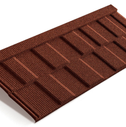 Композитная черепица рядовая Metrotile Viksen Scarlet