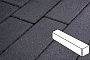 Плитка тротуарная Готика Profi, Ригель, суперчерный, частичный покрас, с/ц, 360*80*80 мм