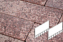 Плитка тротуарная Готика, Granite FINO, Плита AI, Сансет, 700*500*80 мм