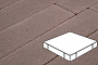 Плитка тротуарная Готика Profi, Квадрат, коричневый, частичный прокрас, с/ц, 500*500*100 мм