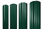 Штакетник Twin фигурный 0,45 PE Double RAL 6005 зеленый мох