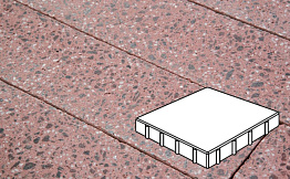 Плитка тротуарная Готика, Granite FINO, Квадрат, Ладожский, 400*400*100 мм
