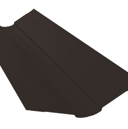 Планка ендовы верхней фигурной 100*100 мм Grand Line Rooftop Бархат RR 32, 2 м
