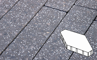 Плитка тротуарная Готика, Granite FINERRO, Зарядье без фаски, Ильменит, 600*400*100 мм