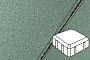 Плитка тротуарная Готика Profi, Старая площадь, зеленый, частичный прокрас, б/ц, 160*160*60 мм