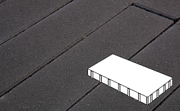 Плитка тротуарная Готика Profi, Плита, черный, частичный прокрас, с/ц, 600*400*60 мм