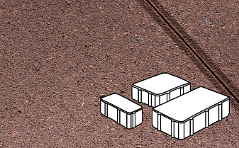 Плитка тротуарная Готика Profi, Новый Город, оранжевый, частичный прокрас, с/ц, толщина 80 мм, комплект 3 шт