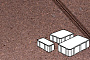 Плитка тротуарная Готика Profi, Новый Город, оранжевый, частичный прокрас, с/ц, толщина 80 мм, комплект 3 шт