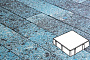 Плитка тротуарная Готика, City Granite FINO, Квадрат, Азул Бахия, 200*200*60 мм