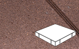 Плитка тротуарная Готика Profi, Квадрат, оранжевый, частичный прокрас, с/ц, 600*600*100 мм