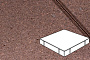 Плитка тротуарная Готика Profi, Квадрат, оранжевый, частичный прокрас, с/ц, 600*600*100 мм