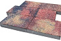Плитка тротуарная SteinRus, Парк Плейс, Native, ColorMix Оригон, 600*300*60 мм
