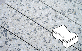 Плитка тротуарная Готика, City Granite FINERRO, Катушка, Грис Парга, 200*165*60 мм