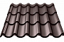 Металлочерепица Ruukki Elite, темно-коричневый RR32