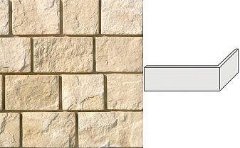 Облицовочный камень White Hills Шинон угловой элемент цвет 410-15