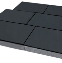 Плитка тротуарная SteinRus, Парк Плейс Б.3.П.6, гладкая, графит, 600*300*60 мм