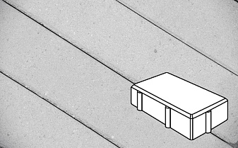 Плитка тротуарная Готика Profi, Брусчатка Б.2.П.6, светло-серый, частичный прокрас, с/ц, 200*100*60 мм