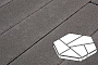 Плитка тротуарная Готика Profi, Полигональ, темно-серый, частичный прокрас, с/ц, 893*780*80 мм