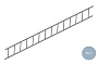Модульная лестница Orima, 4,2 м, светло-серый