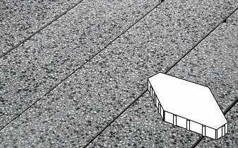 Плитка тротуарная Готика, City Granite FINO, Зарядье, Белла Уайт, 600*400*100 мм