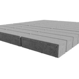Плитка тротуарная SteinRus Ригель В.4.П.8, Antico, серый, 300*100*80 мм