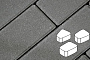Плитка тротуарная Готика Profi Веер, серый, полный прокрас, с/ц, толщина 60 мм, комплект 3 шт