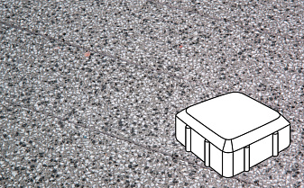 Плитка тротуарная Готика, Granite FINERRO, Старая площадь, Белла Уайт, 160*160*60 мм