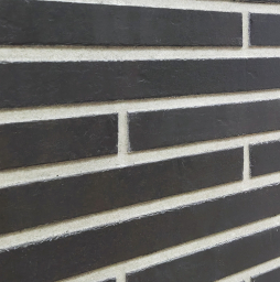 Клинкерная плитка под кирпич KERASTEP Long Brick 149 Black, 500*40*11 мм