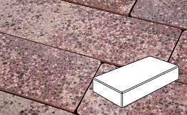 Плитка тротуарная Готика, City Granite FINO, Картано, Сансет, 300*150*60 мм