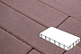 Плитка тротуарная Готика Profi, Плита, темно-коричневый, частичный прокрас, с/ц, 400*200*80 мм