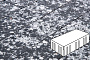 Плитка тротуарная Готика, City Granite FINO, Скада без фаски, Диорит, 225*150*100 мм