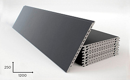 Керамогранитная плита Faveker GA16 для НФС, Negro, 1200*250*18 мм