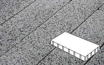 Плитка тротуарная Готика, Granite FINO, Плита, Белла Уайт, 600*400*80 мм