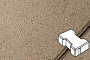 Плитка тротуарная Готика Profi, Катушка, желтый, частичный прокрас, с/ц, 200*165*80 мм