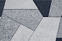 Плитка тротуарная Оригами 4Фсм.8 Стоунмикс белый с черным